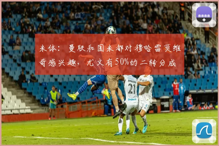 米体：曼联和国米都对穆哈雷莫维奇感兴趣，尤文有50%的二转分成